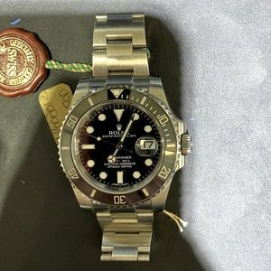Rolex submariner date steel  black dial